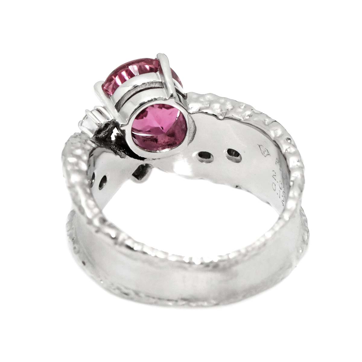 Tourmaline 2.02ct Diamond 0.12ct Ring Pt Platinum size6-6.25(US)