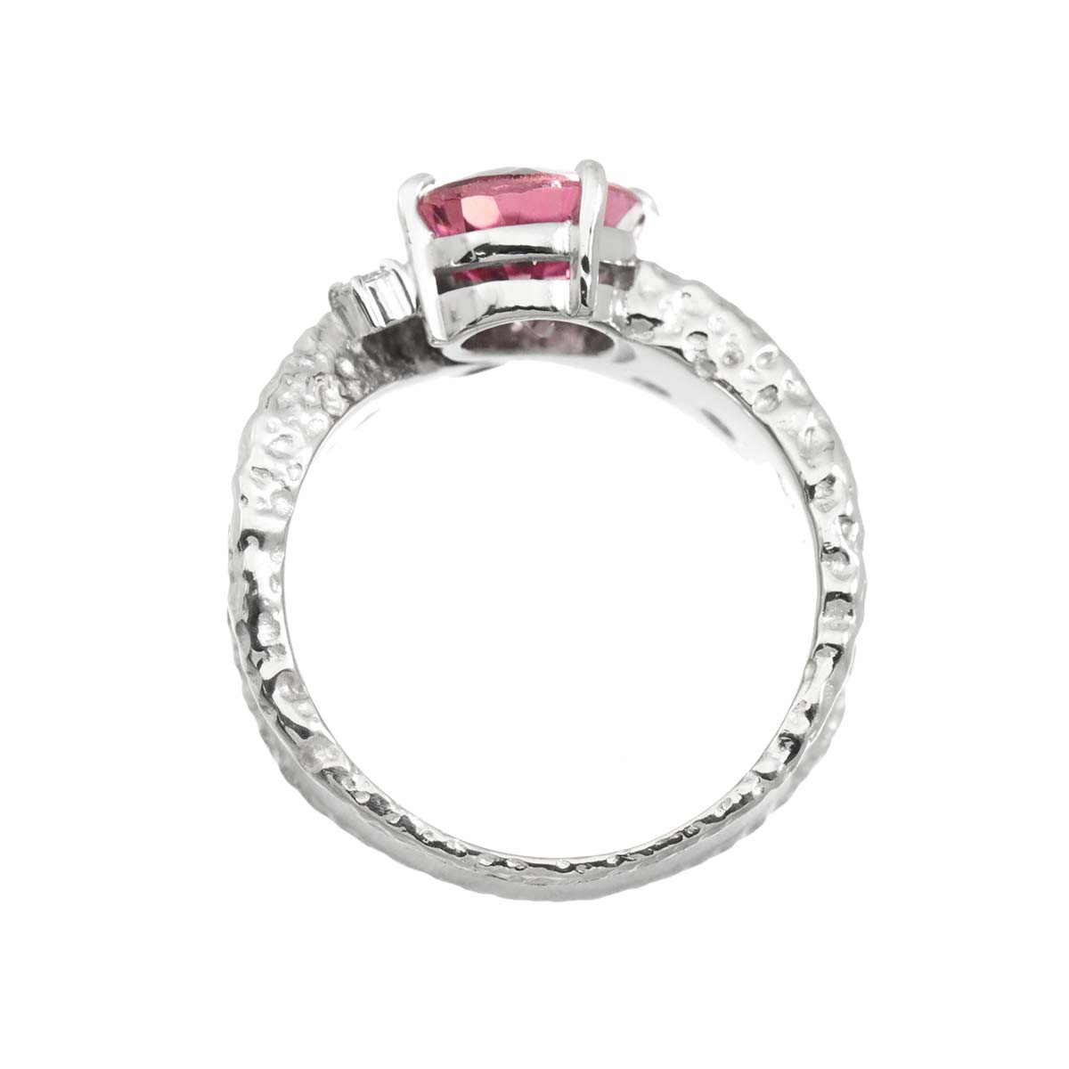 Tourmaline 2.02ct Diamond 0.12ct Ring Pt Platinum size6-6.25(US)