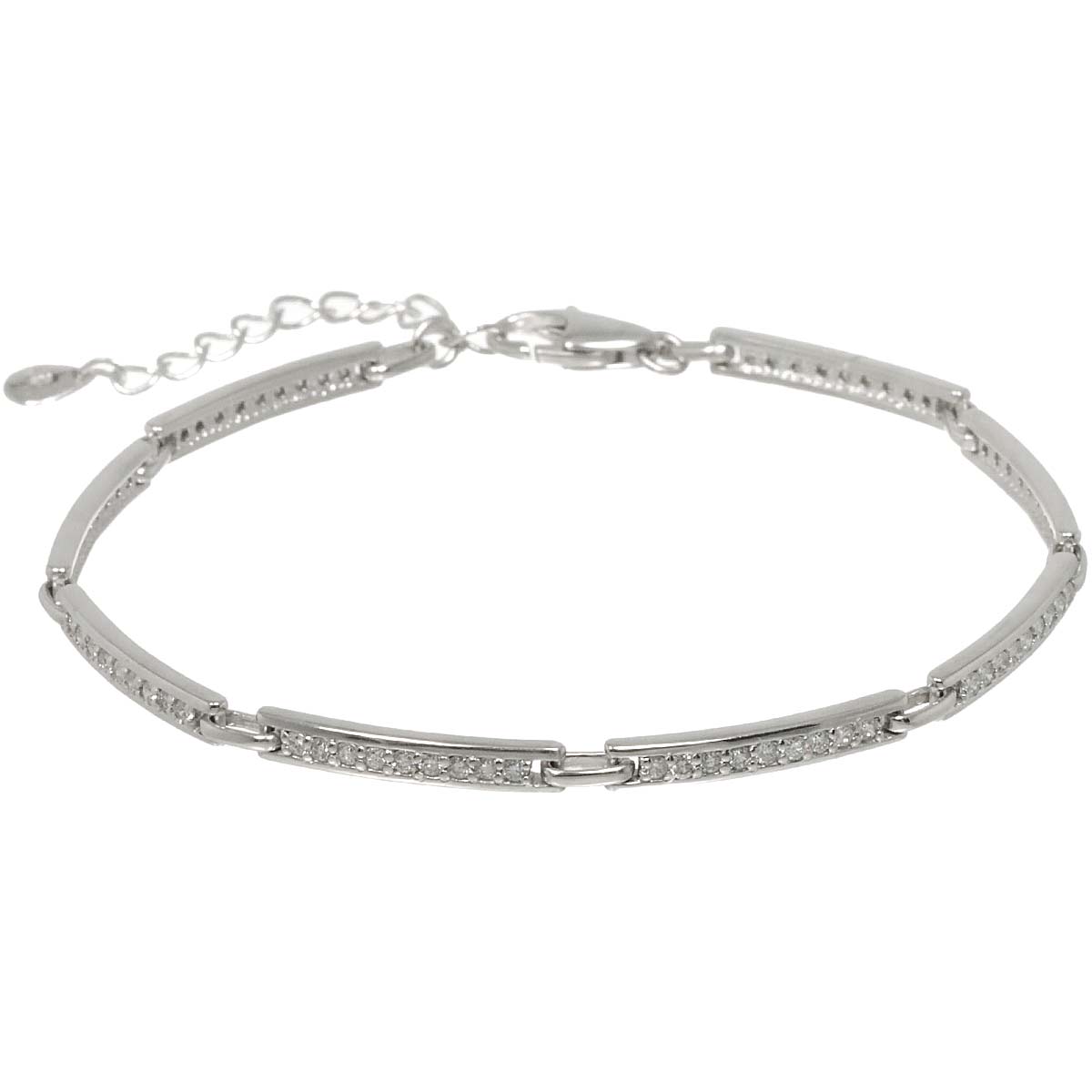 Diamond 1.00ct Bracelet 18K K18 WG White Gold 750