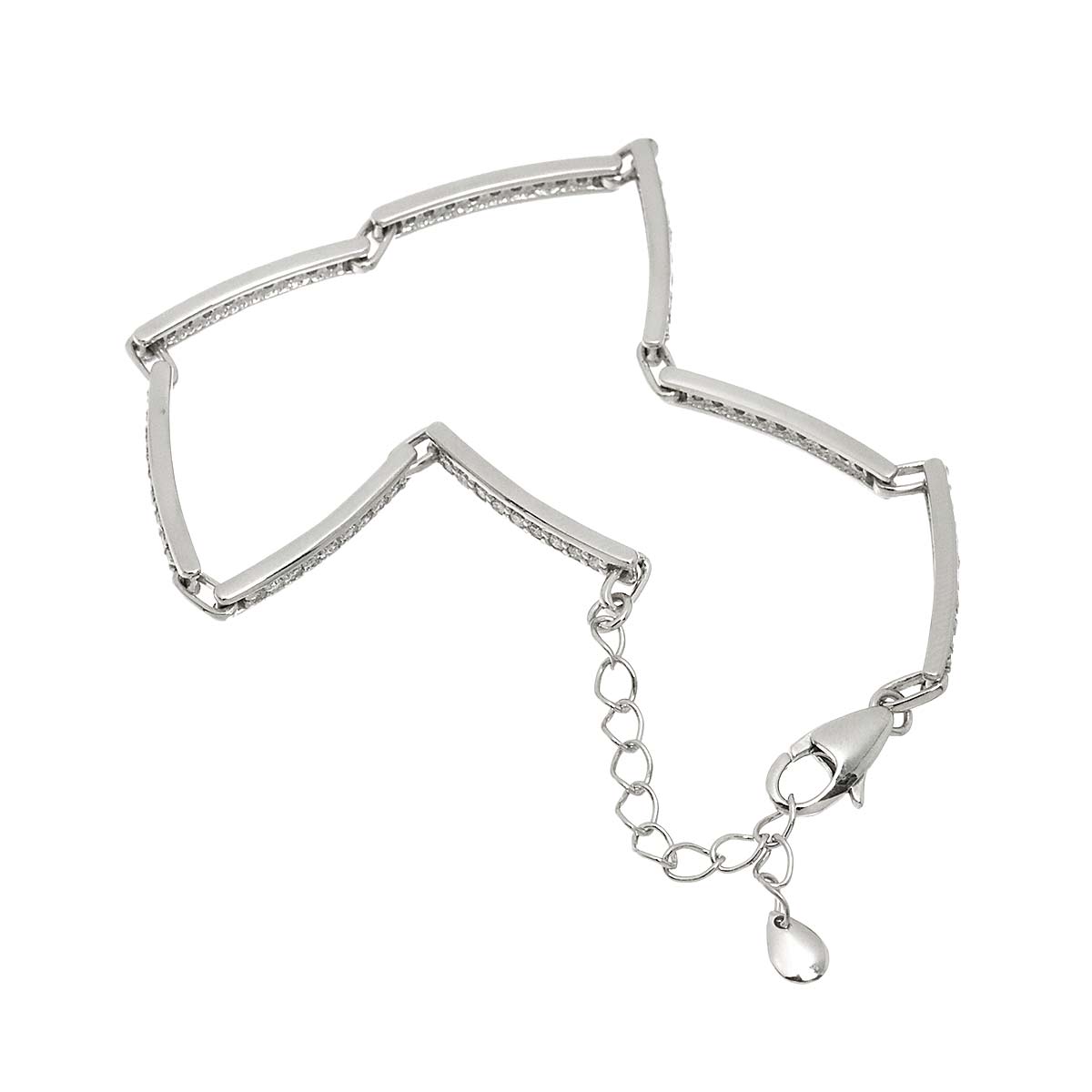 Diamond 1.00ct Bracelet 18K K18 WG White Gold 750