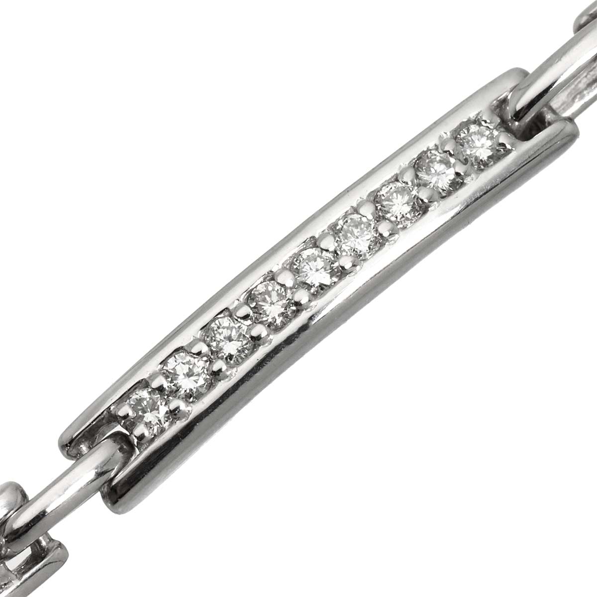Diamond 1.00ct Bracelet 18K K18 WG White Gold 750