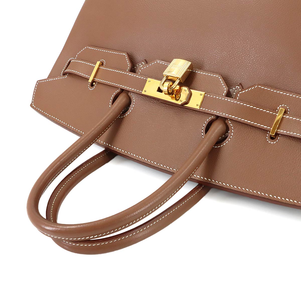Birkin 35 Veau Gras Muscade Hand Bag Brown Purse