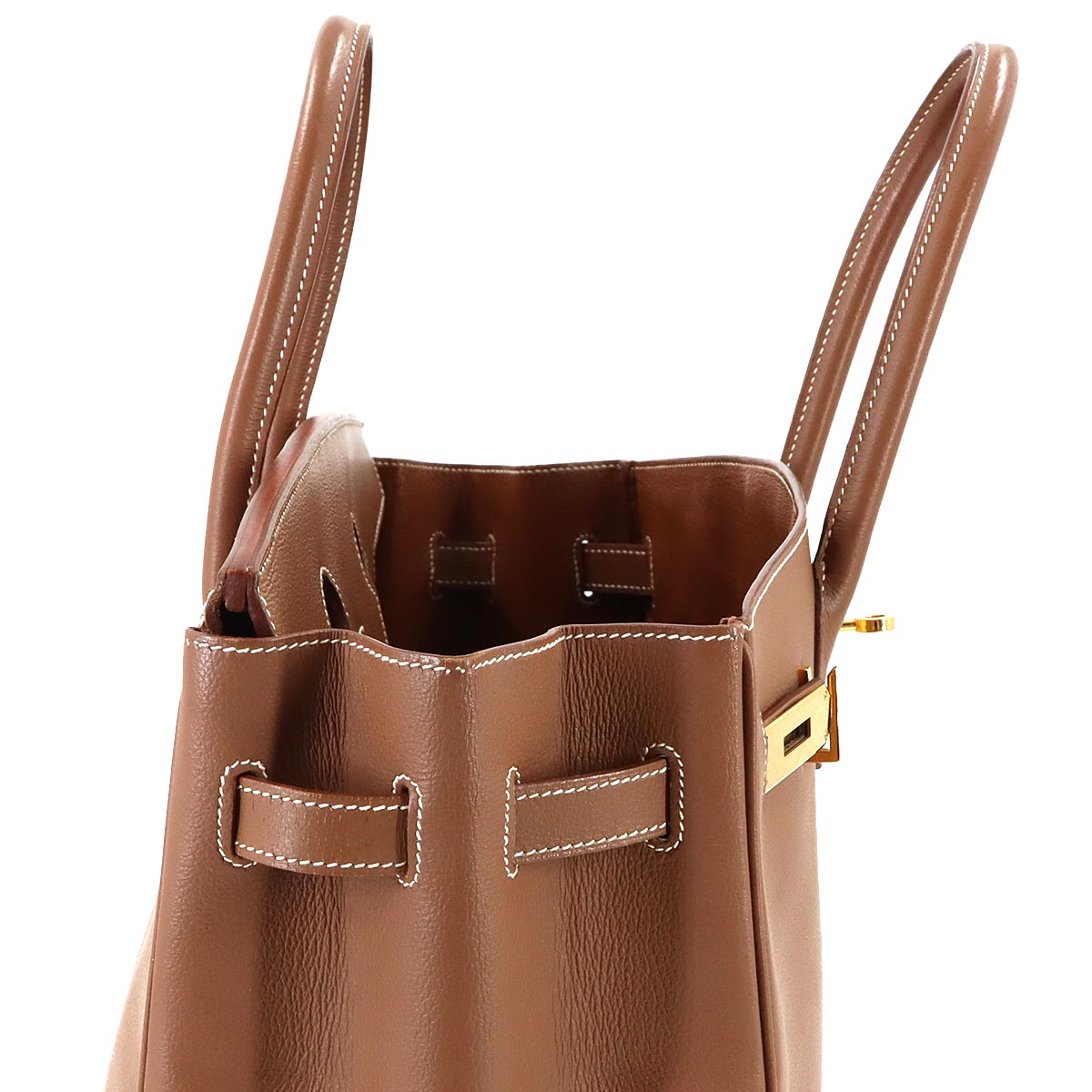 Birkin 35 Veau Gras Muscade Hand Bag Brown Purse