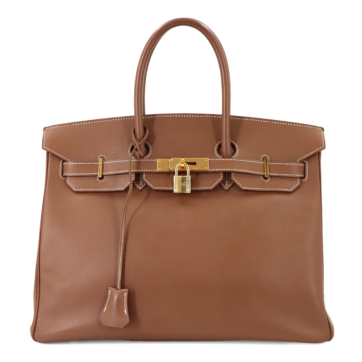 Birkin 35 Veau Gras Muscade Hand Bag Brown Purse