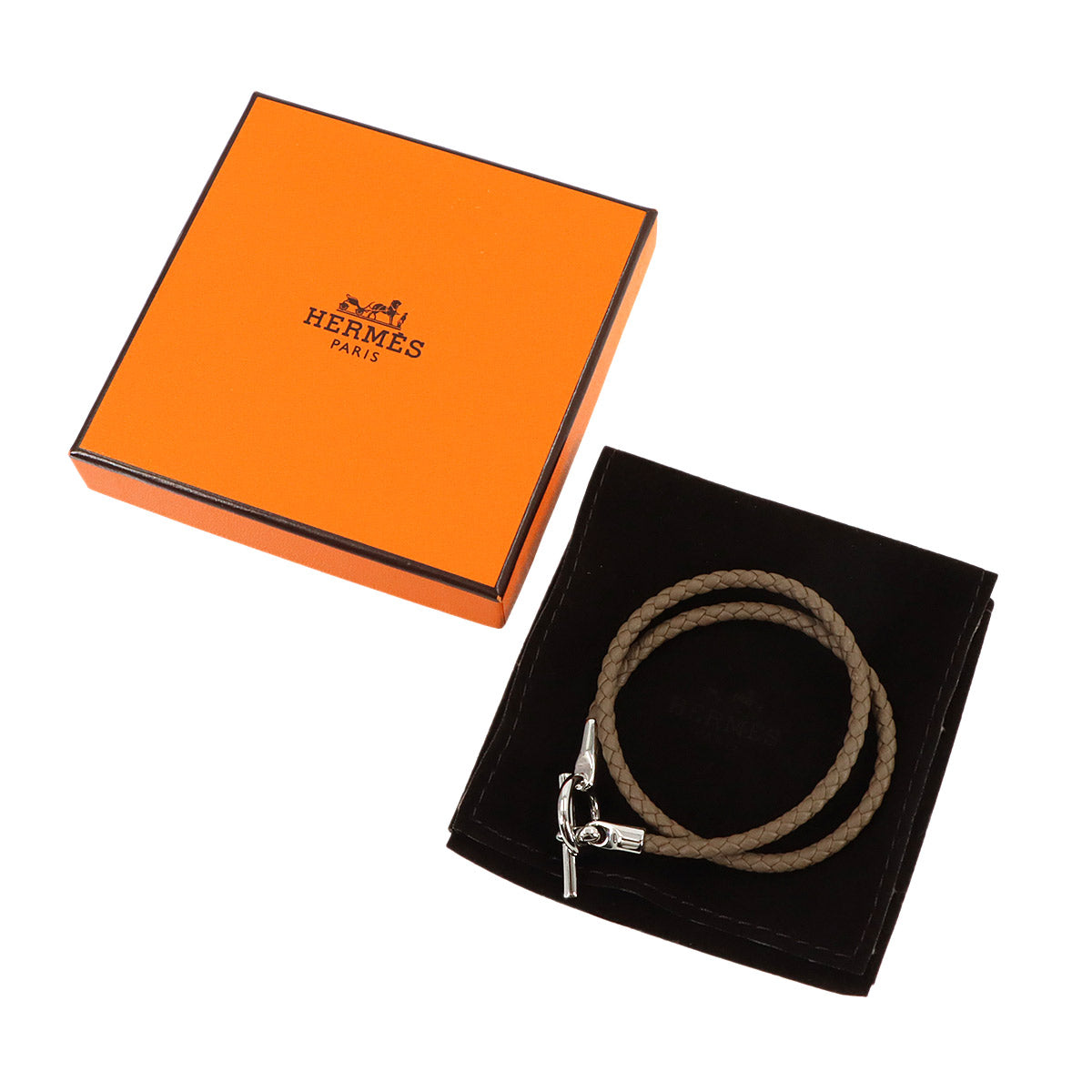 Glenan Double tour Bracelet Leather Etoupe