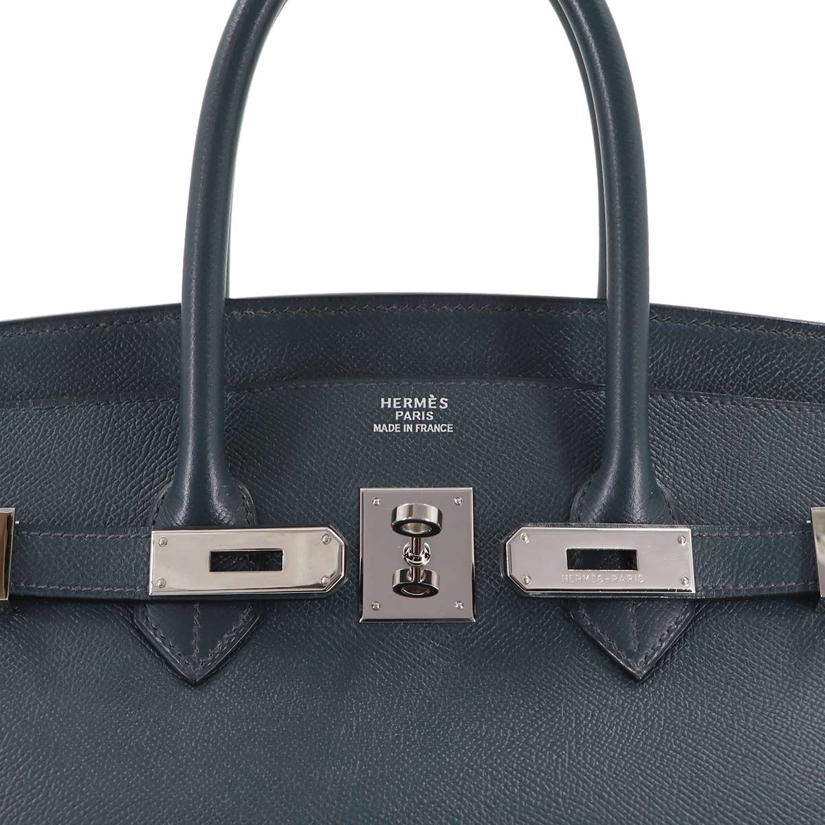 Birkin 35 Couchevel Epsom Navy Hand Bag Purse