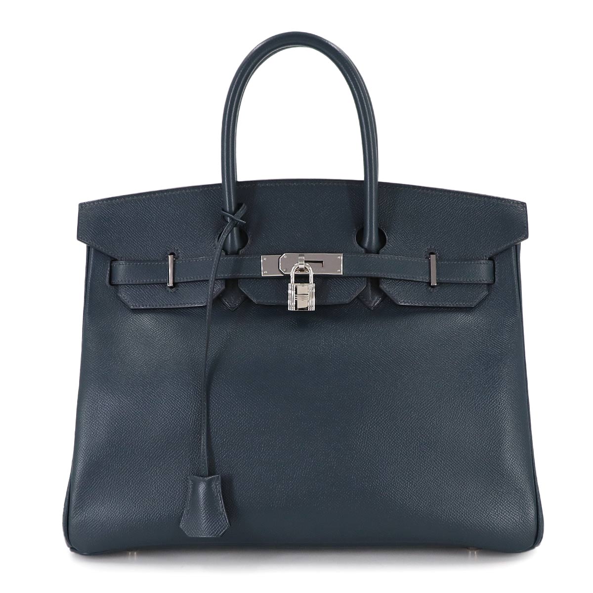 Birkin 35 Couchevel Epsom Navy Hand Bag Purse