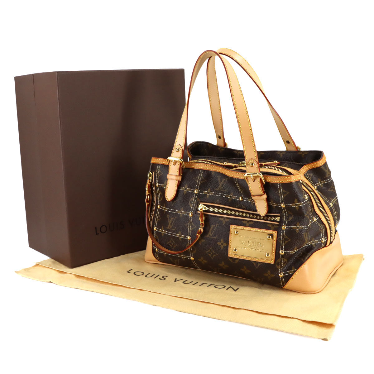 Monogram Rivette Tote Bag Brown M40140 Purse