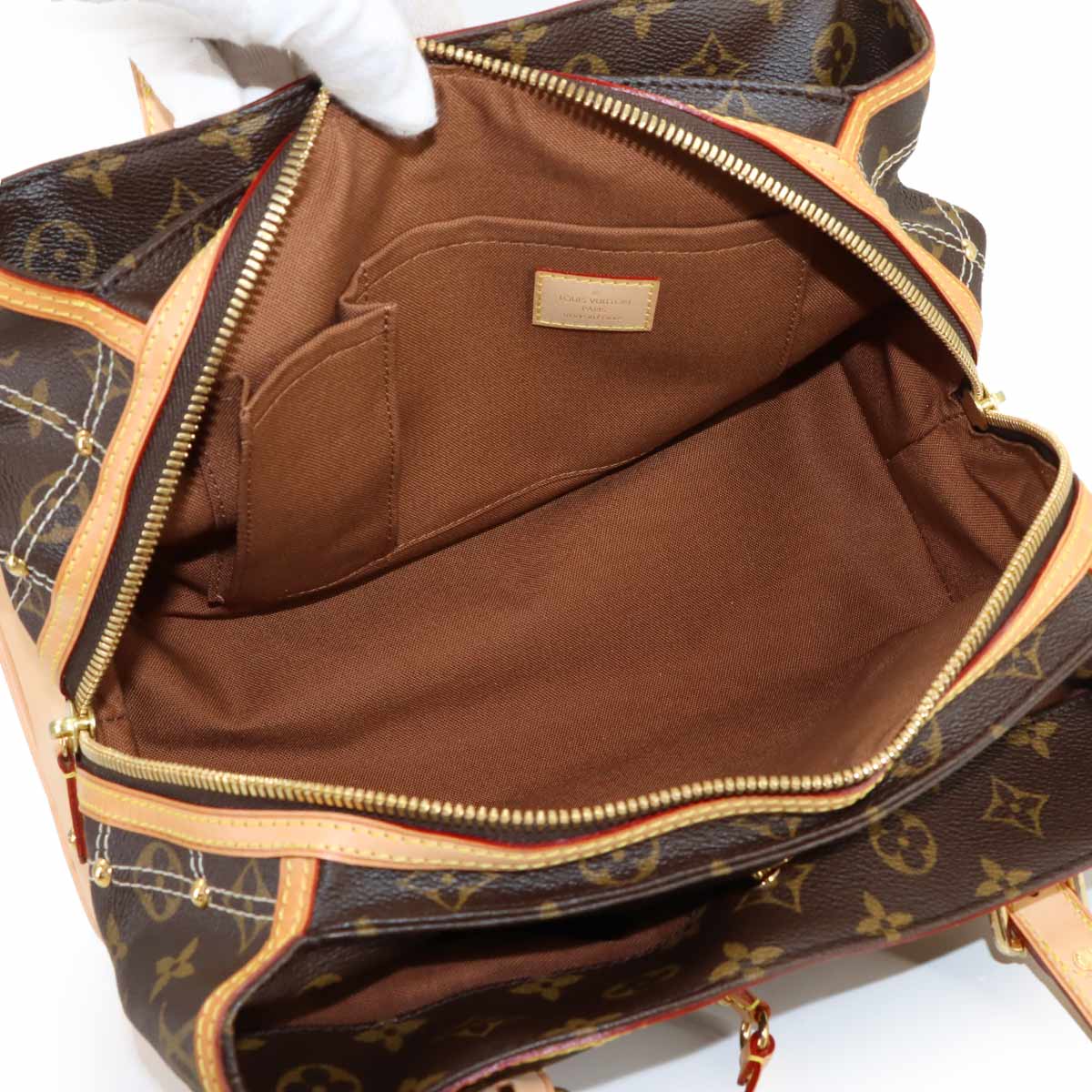 Monogram Rivette Tote Bag Brown M40140 Purse