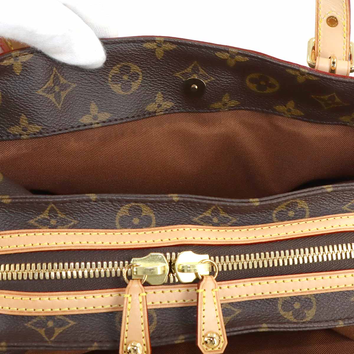 Monogram Rivette Tote Bag Brown M40140 Purse