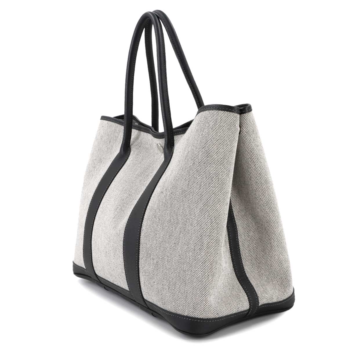 Garden Party PM Tote Bag Toile H Negonda Black Gray