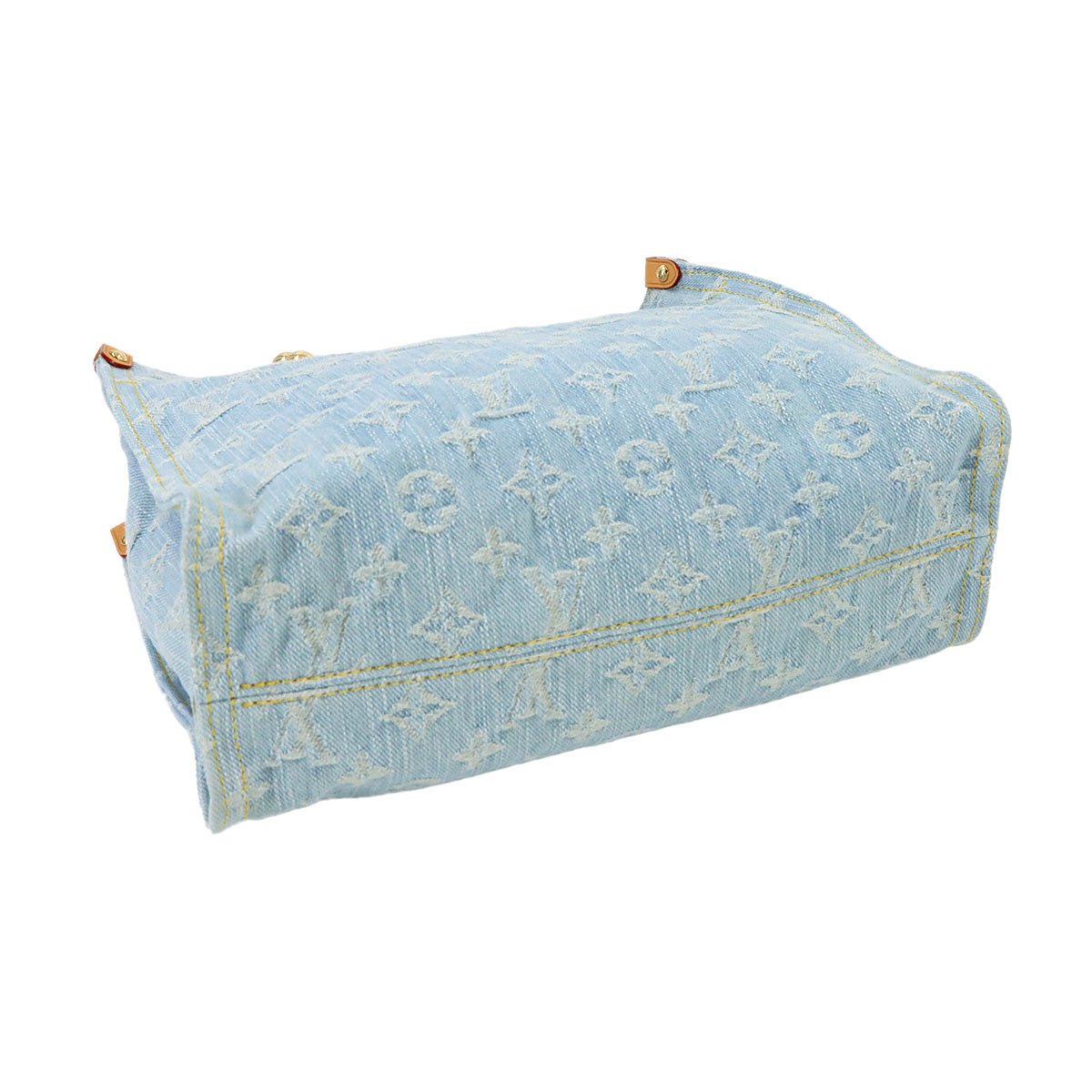 Monogram Denim Let Go Hand Shoulder Bag Sky Blue M24897
