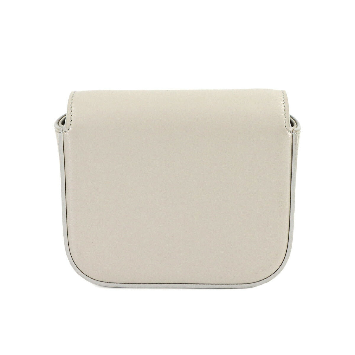 Triomphe Claude Mini Shoulder Bag Leather White 10I513DPV