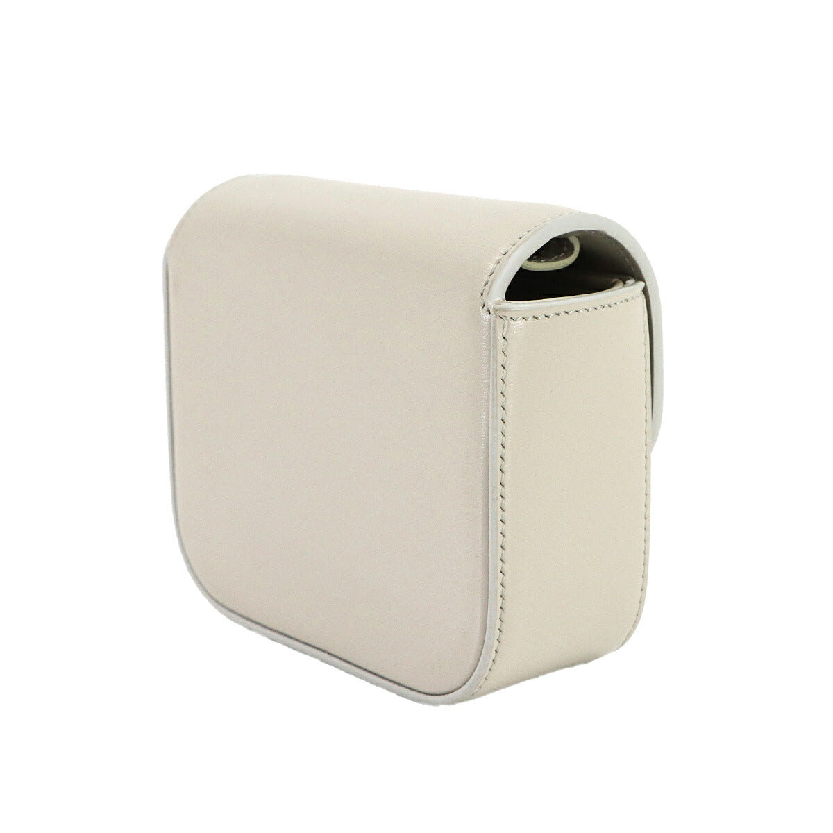 Triomphe Claude Mini Shoulder Bag Leather White 10I513DPV