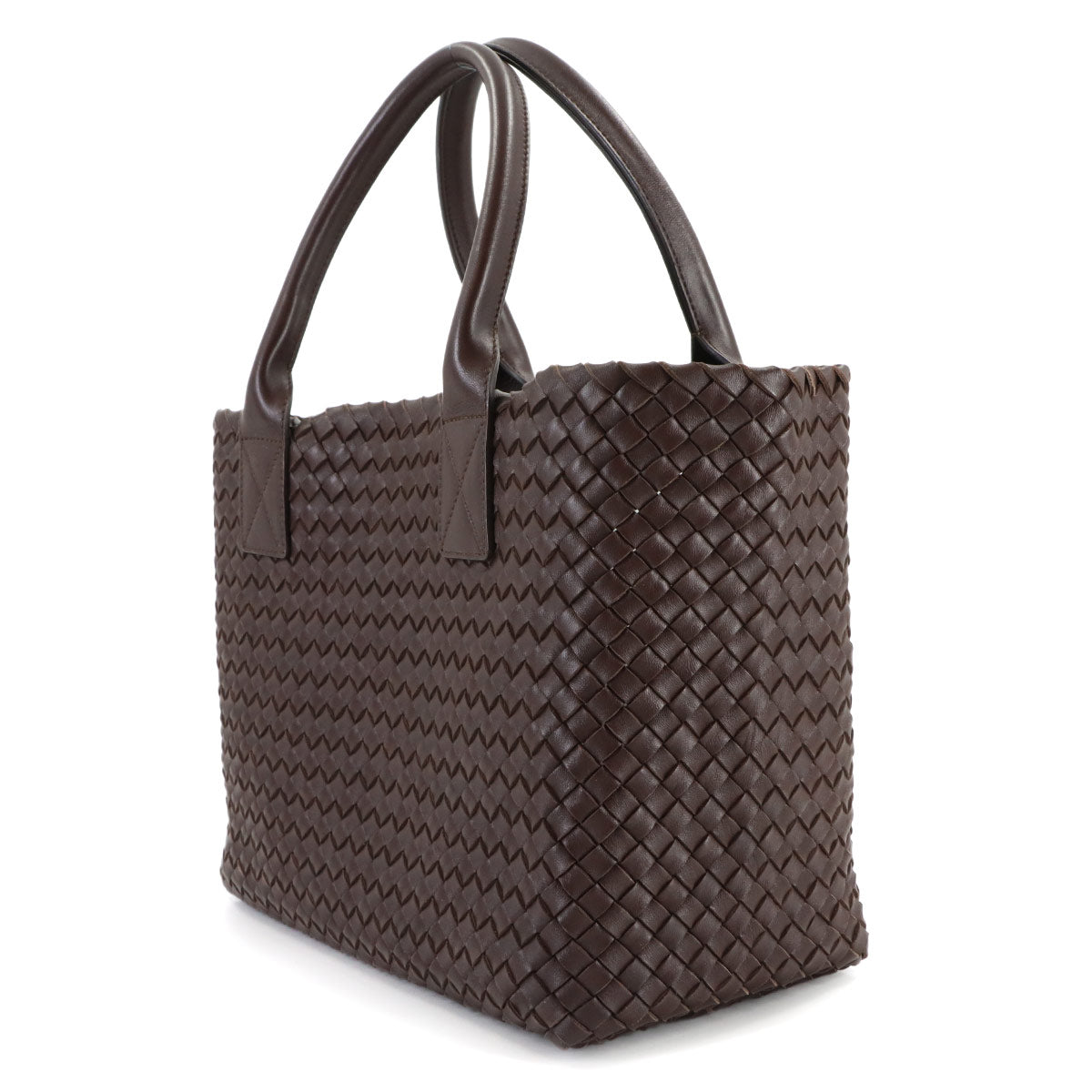 Intrecciato Cabat PM Tote Bag Leather Brown 141498