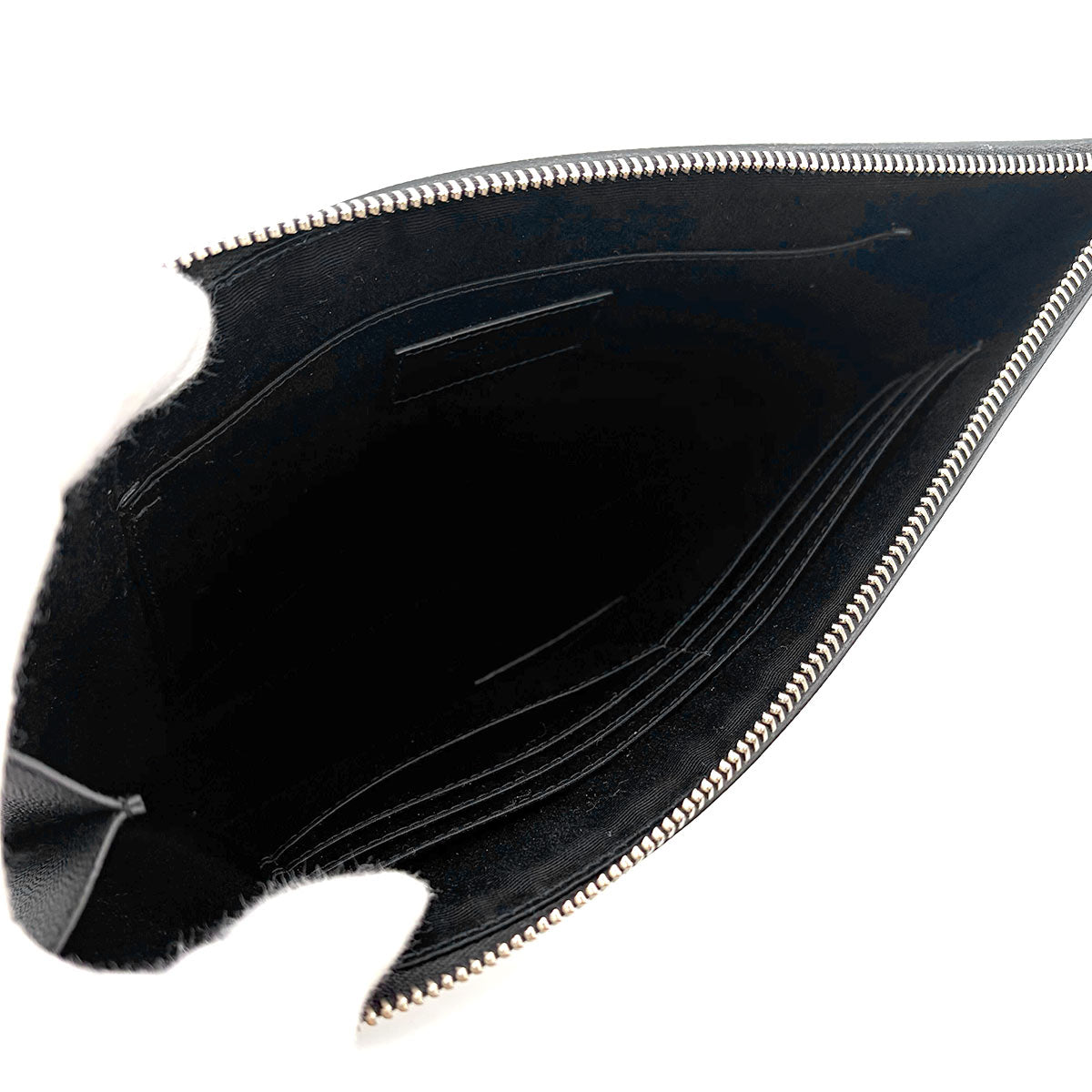 Clutch Bag Leather Black 397294 Purse