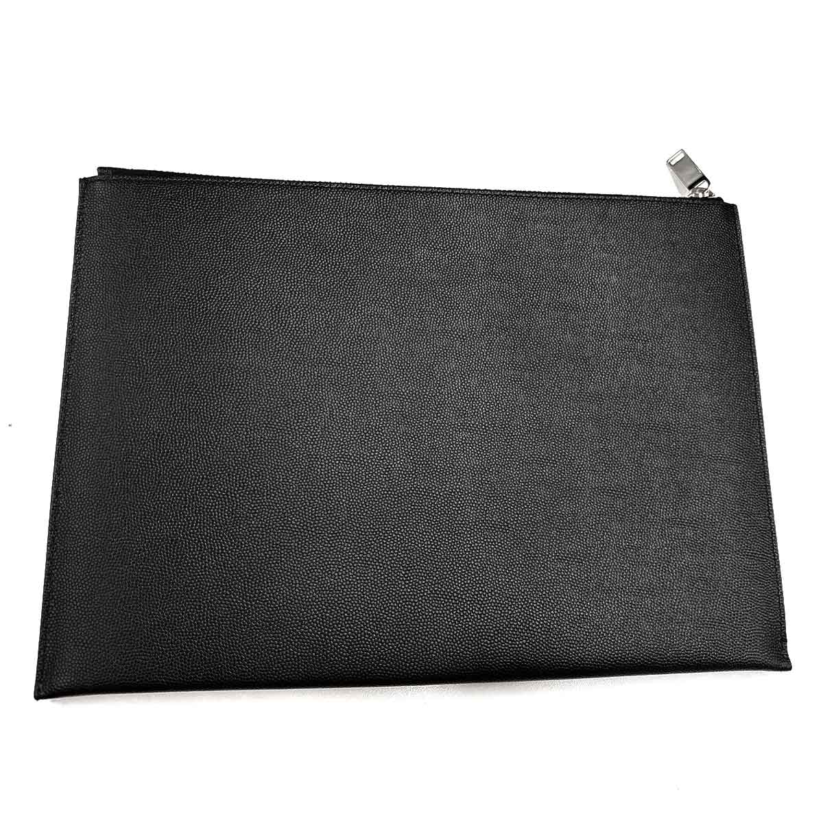 Clutch Bag Leather Black 397294 Purse