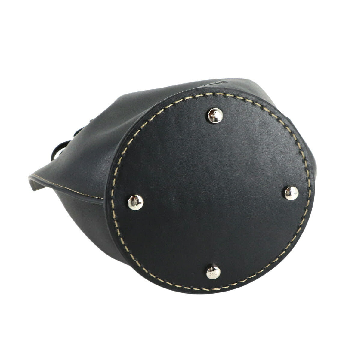 T Timeless Bucket Mini Hand Shoulder Bag Leather Black