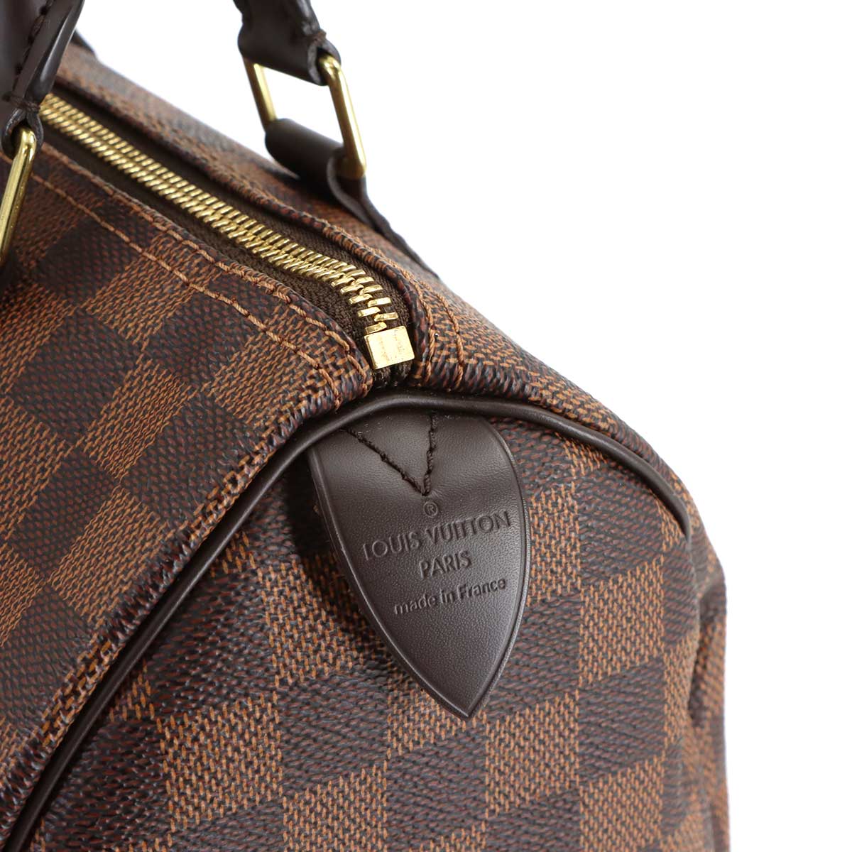 Damier Speedy 25 Hand Bag Ebene N41365 Brown Purse