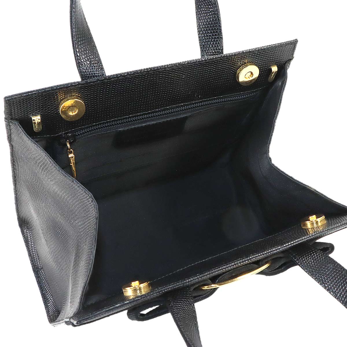 Vara 2way Hand Shoulder Bag Leather Black Purse