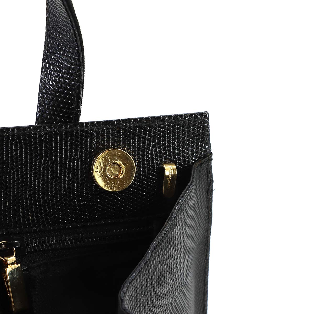 Vara 2way Hand Shoulder Bag Leather Black Purse