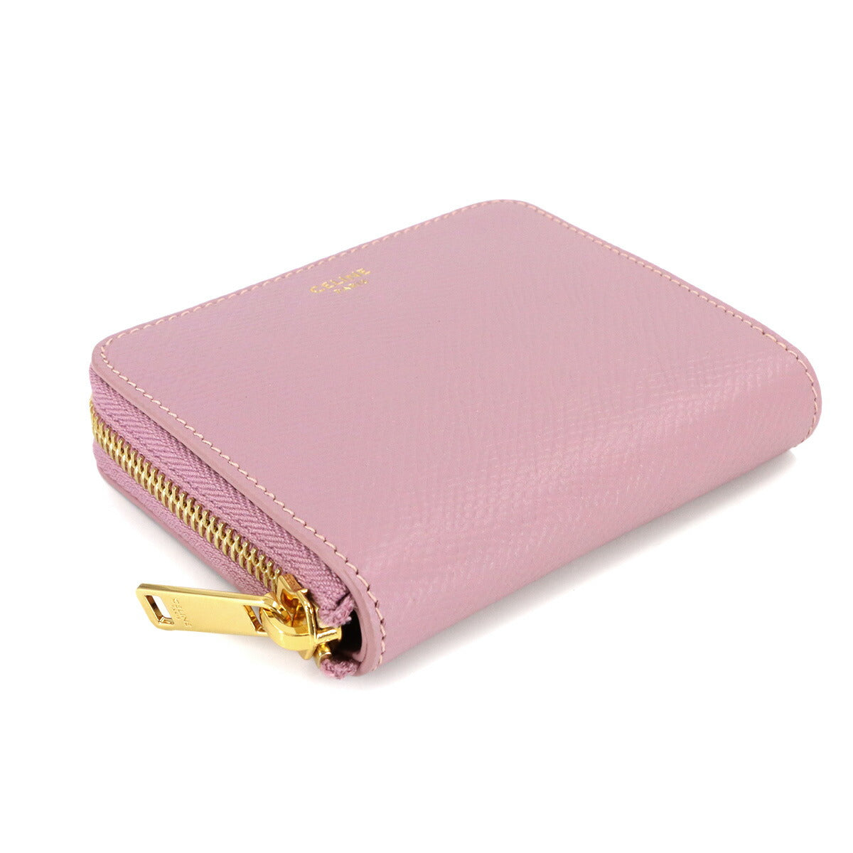 Small Zipped Compact Wallet Leather Pink 10L203BEL