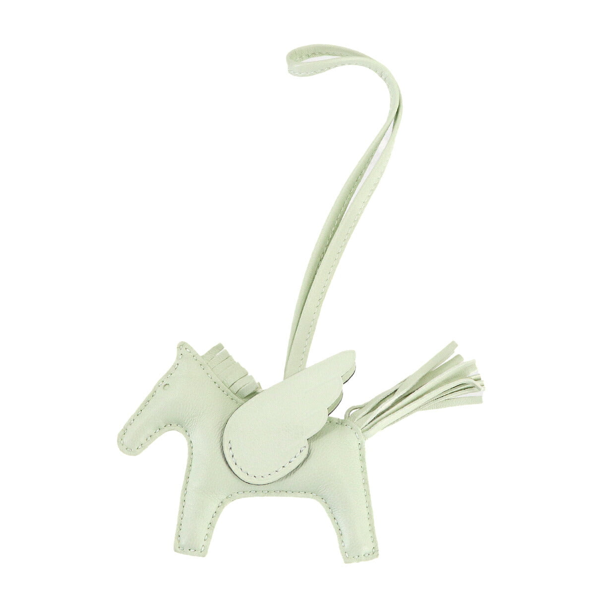 Rodeo Pegasus PM Bag Charm Agneau Milo Swift Vert Fizz