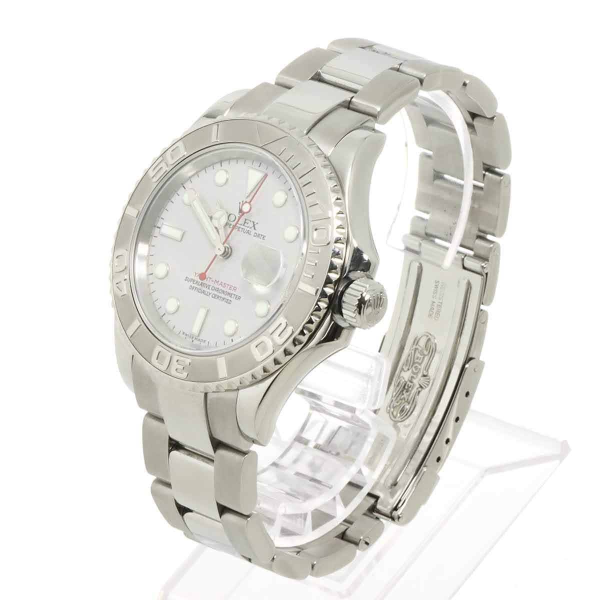 Yacht Master Rolesium 16622 Serial D Date PT Silver Dial