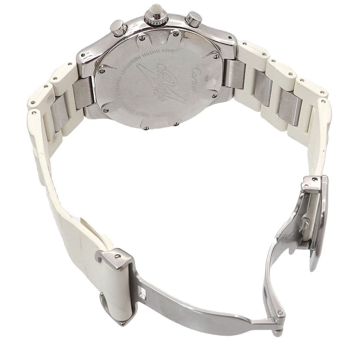 Must 21 Chronoscaph W10184U2 Date Quartz White Dial Mens