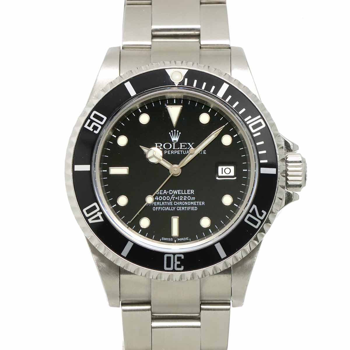 Sea-Dweller 16600 Serial F Date Automatic Black Dial Mens Watch