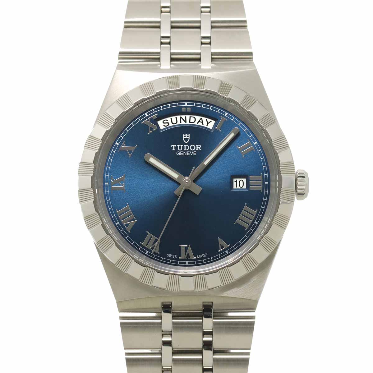 Royal 28600 Automatic Date Blue Dial Mens Watch