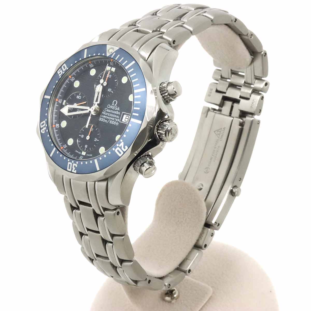 Seamaster Chronograph 2599 80 Automatic Navy Dial Mens Watch