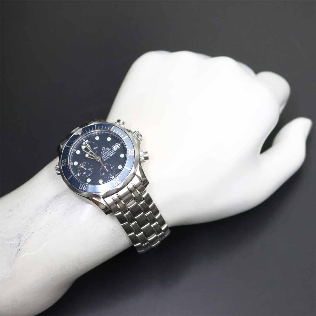 Seamaster Chronograph 2599 80 Automatic Navy Dial Mens Watch