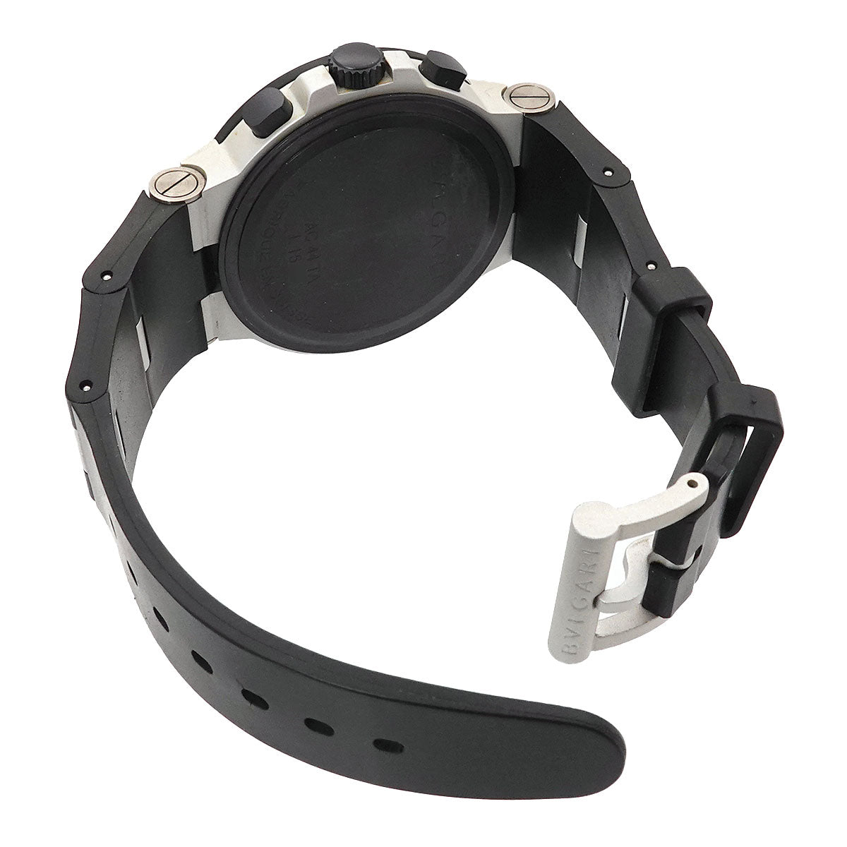 Aluminum AC44TA Chronograph Date Black Dial Mens Watch