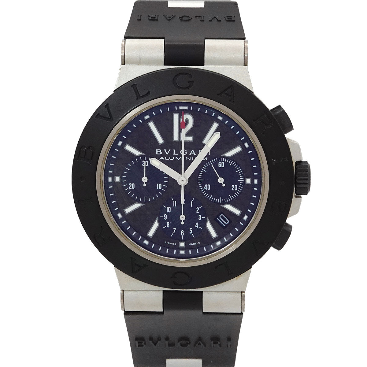 Aluminum AC44TA Chronograph Date Black Dial Mens Watch