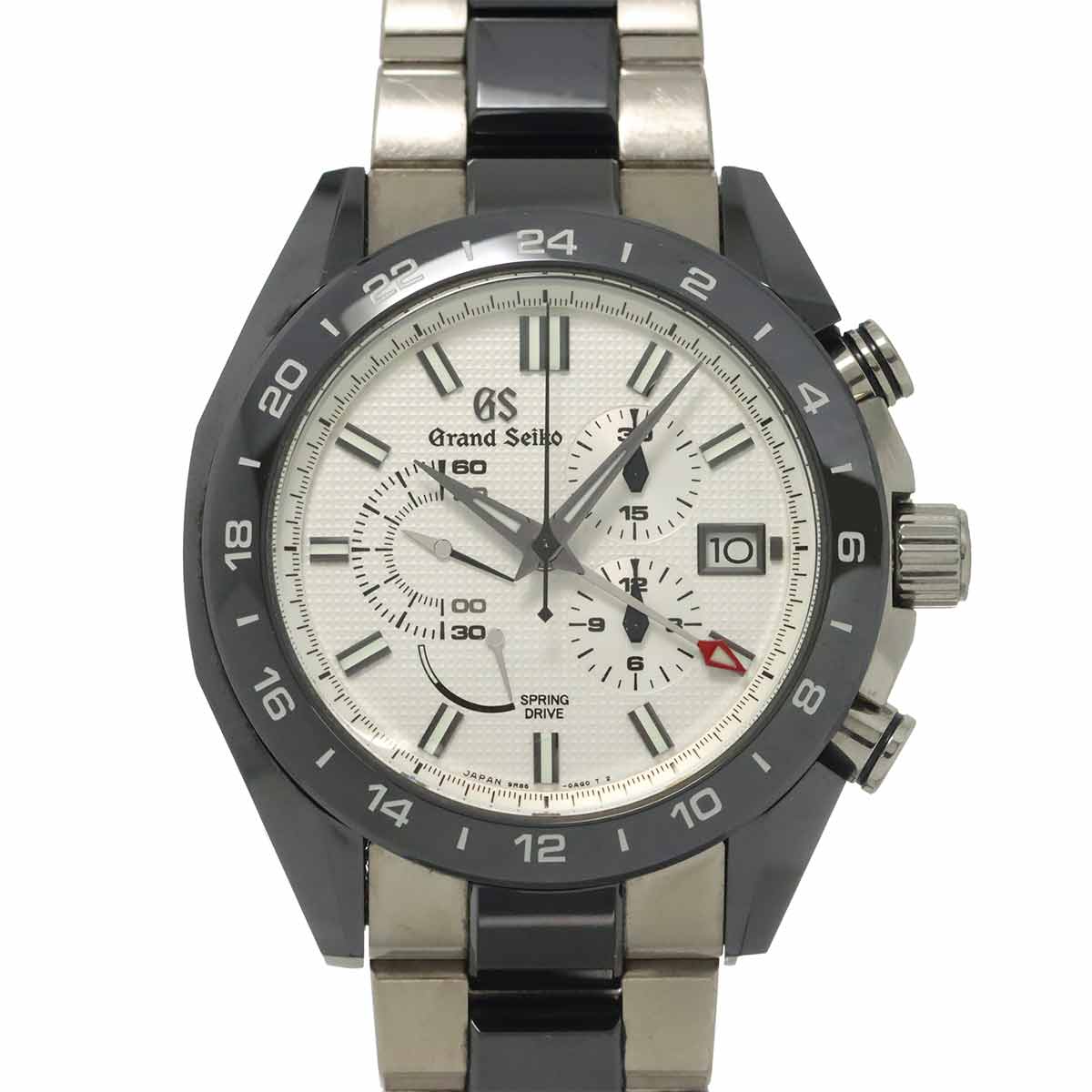 Spring Drive GMT SBGC221 9R86 0AG0 White Dial Mens