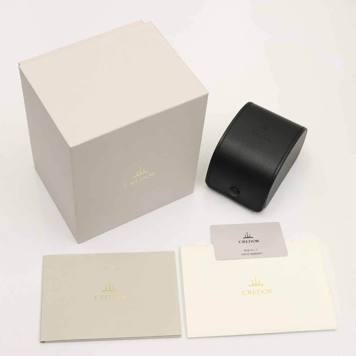 Credor Locomotive GCCR997 CR01 00B0 Date Green Dial Mens Watch