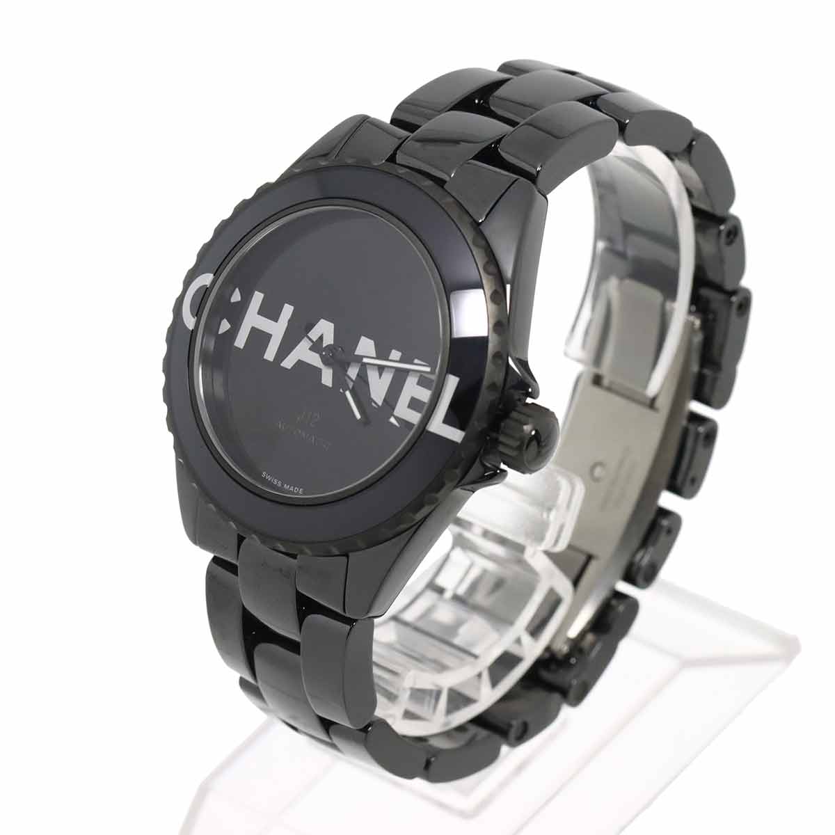 J12 38mm Wanted de Chanel H7418 Ceramic Automatic Black Dial