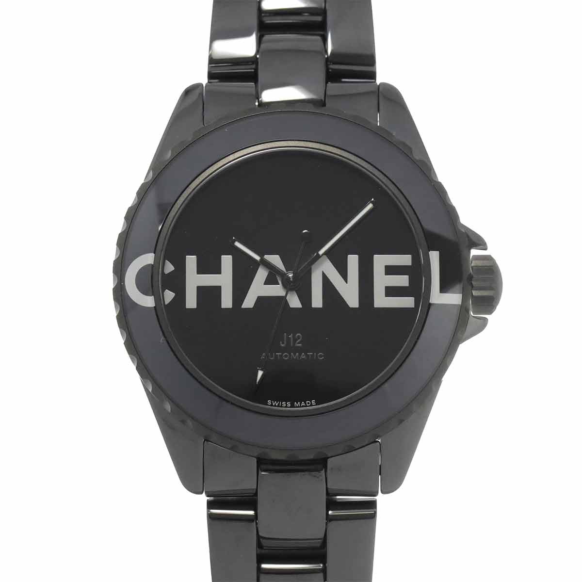 J12 38mm Wanted de Chanel H7418 Ceramic Automatic Black Dial
