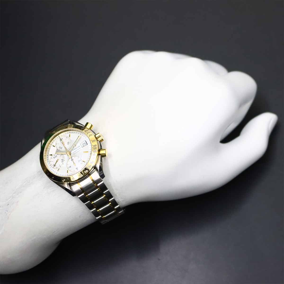 Speedmaster Date 3313.30 Yellow Gold Chronograph Automatic