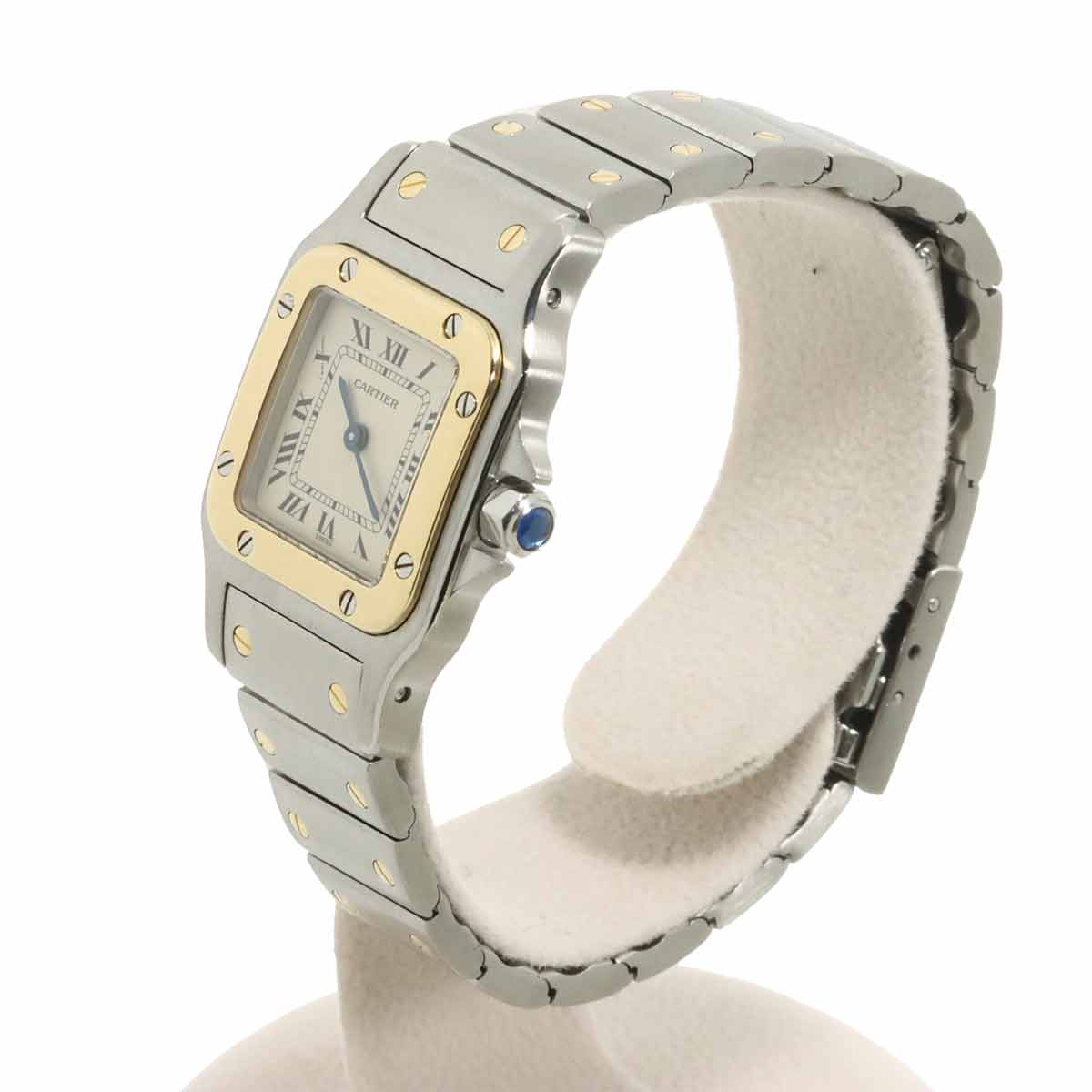 Santos Galbee W20012C4 750 YG Cream Dial Ladies Watch
