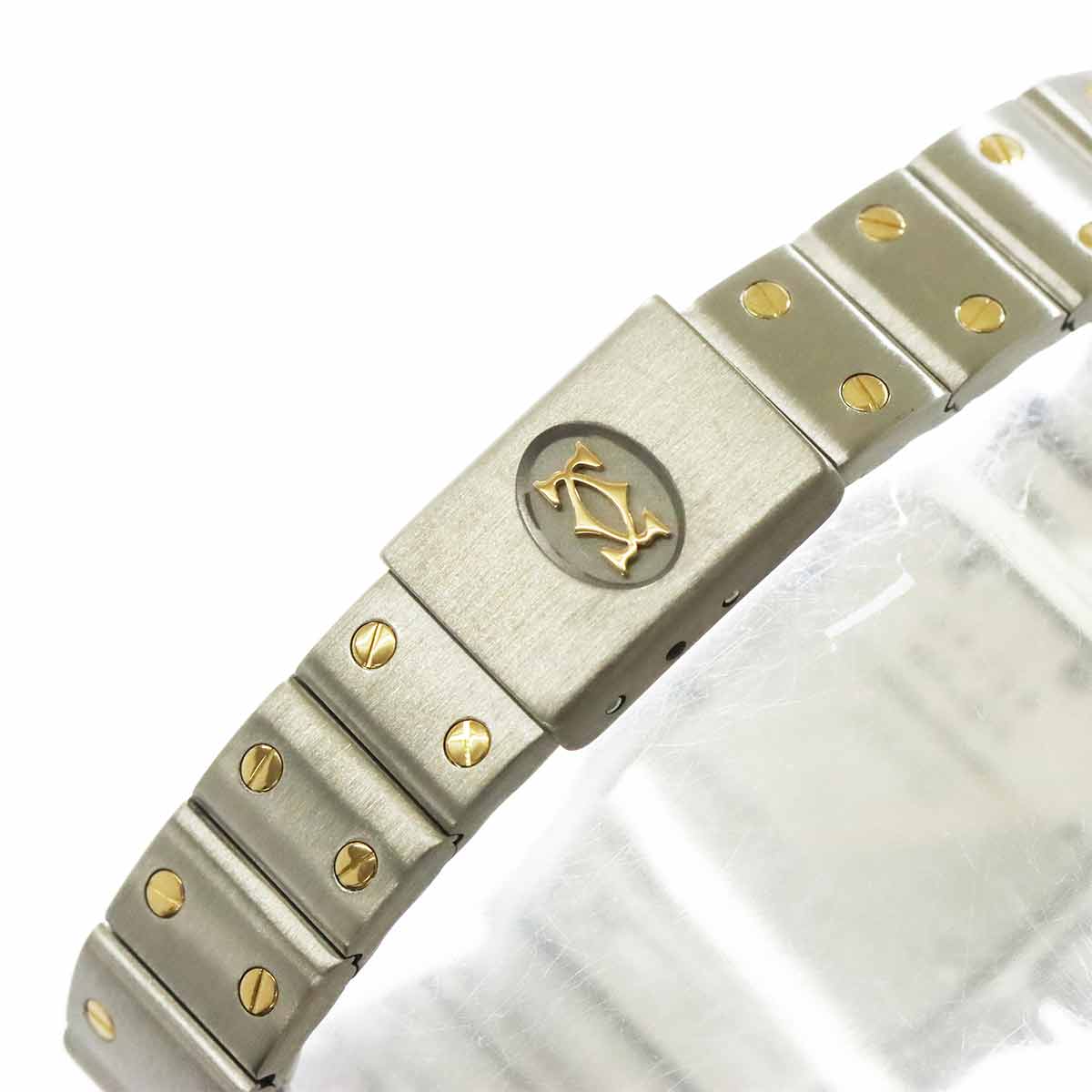 Santos Galbee W20012C4 750 YG Cream Dial Ladies Watch