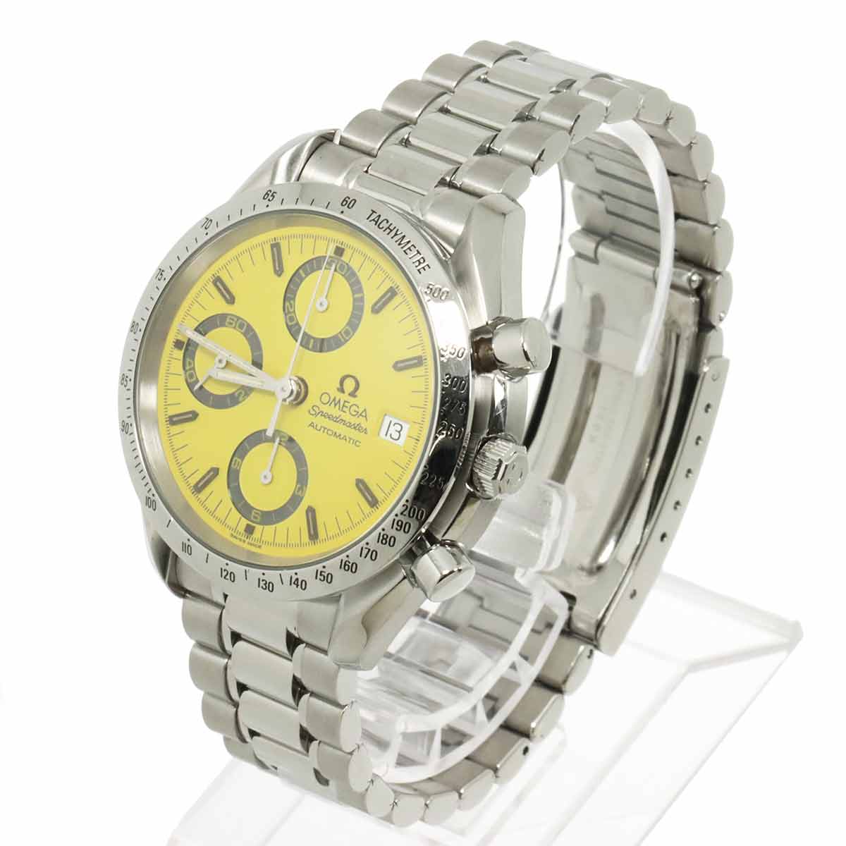 Speedmaster Date 3511 12 Automatic Yellow Dial Mens Watch