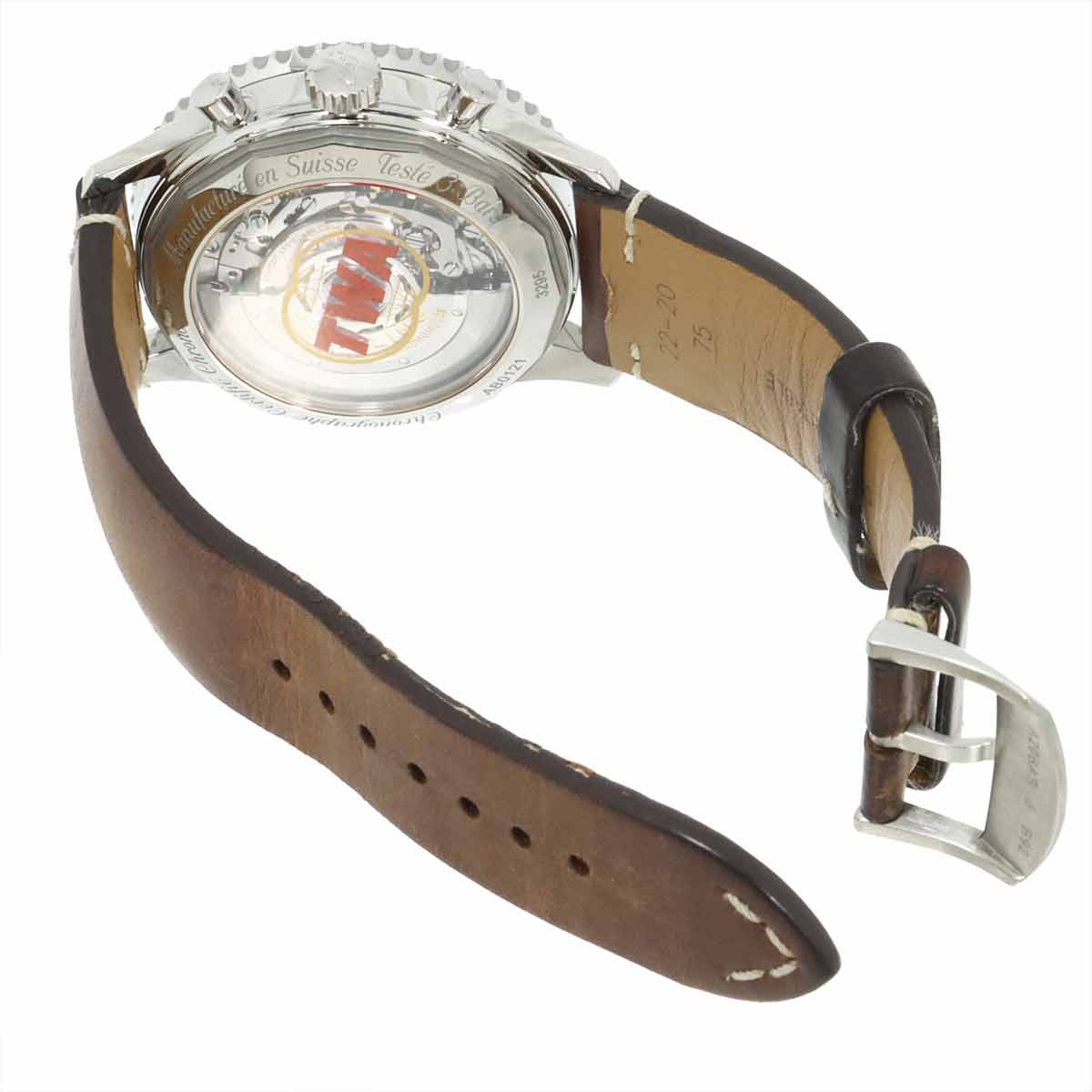 Navitimer01 TWA Edition AB0121 Automatic Silver Dial Mens