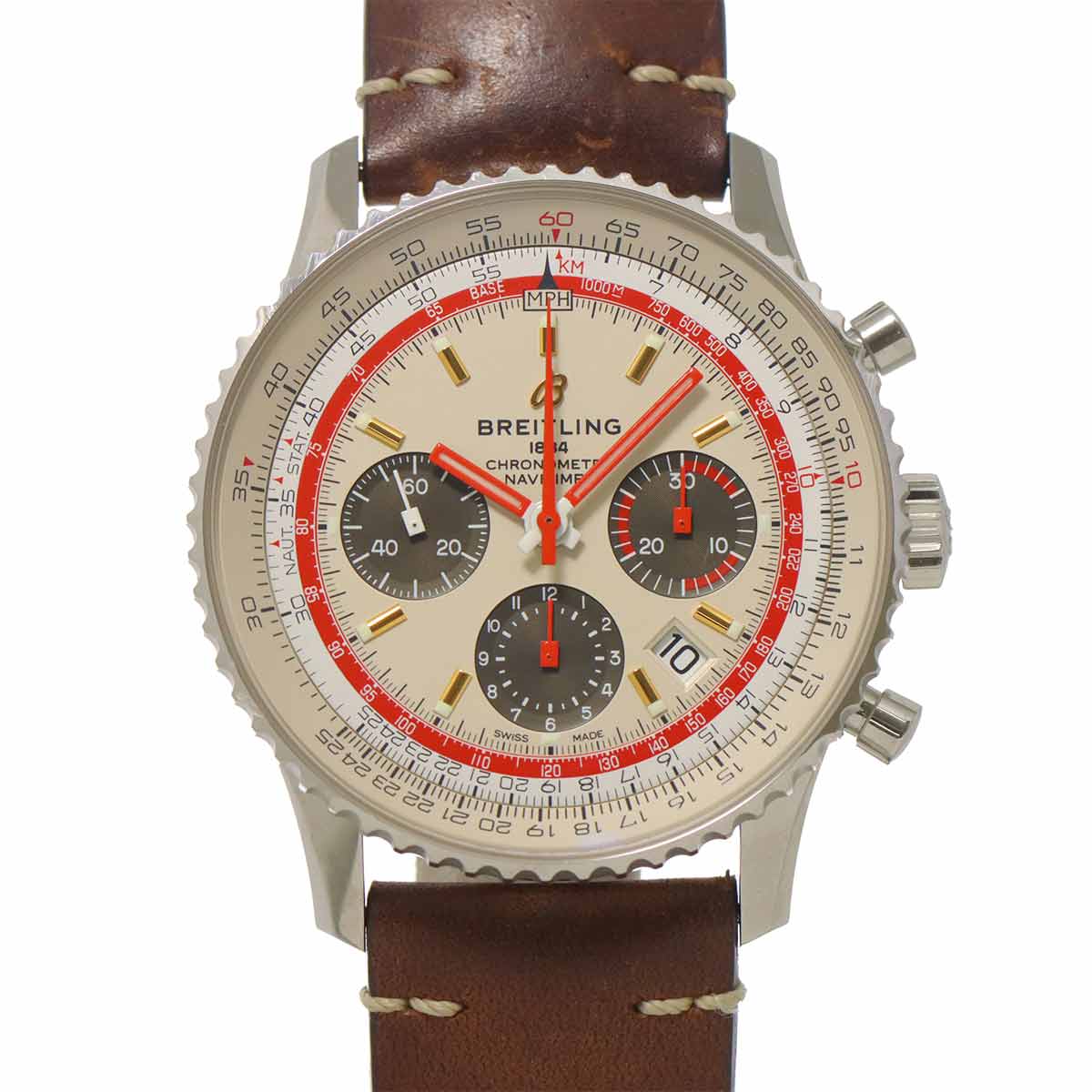 Navitimer01 TWA Edition AB0121 Automatic Silver Dial Mens