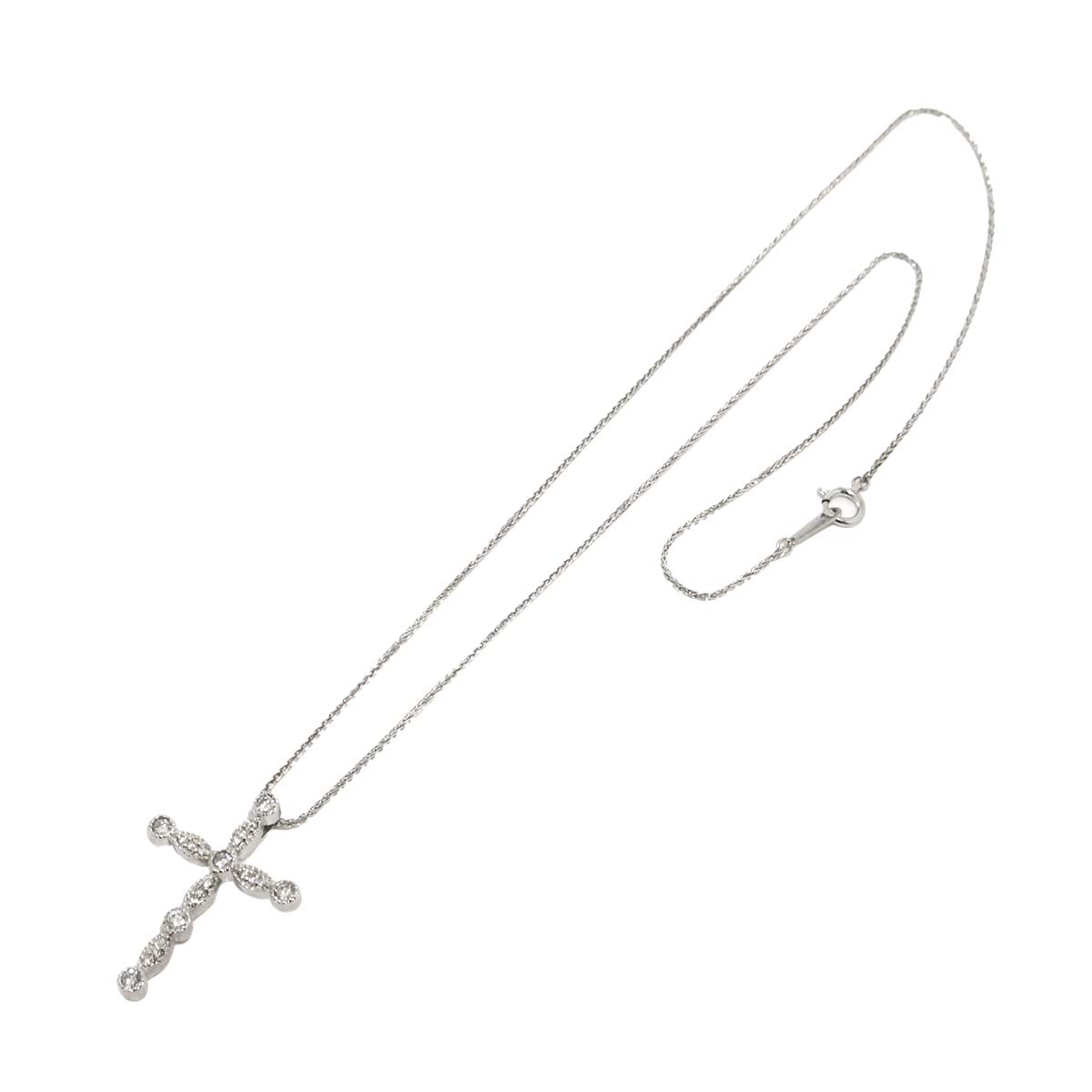 Diamond 0.50ct Necklace 18K WG White Gold 750