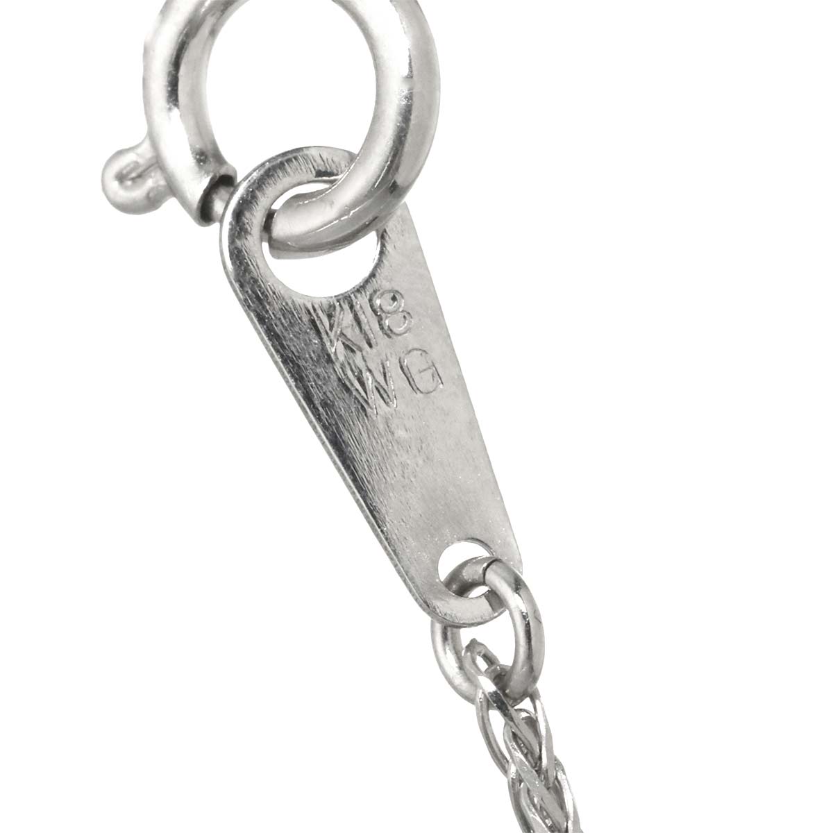 Diamond 0.50ct Necklace 18K WG White Gold 750