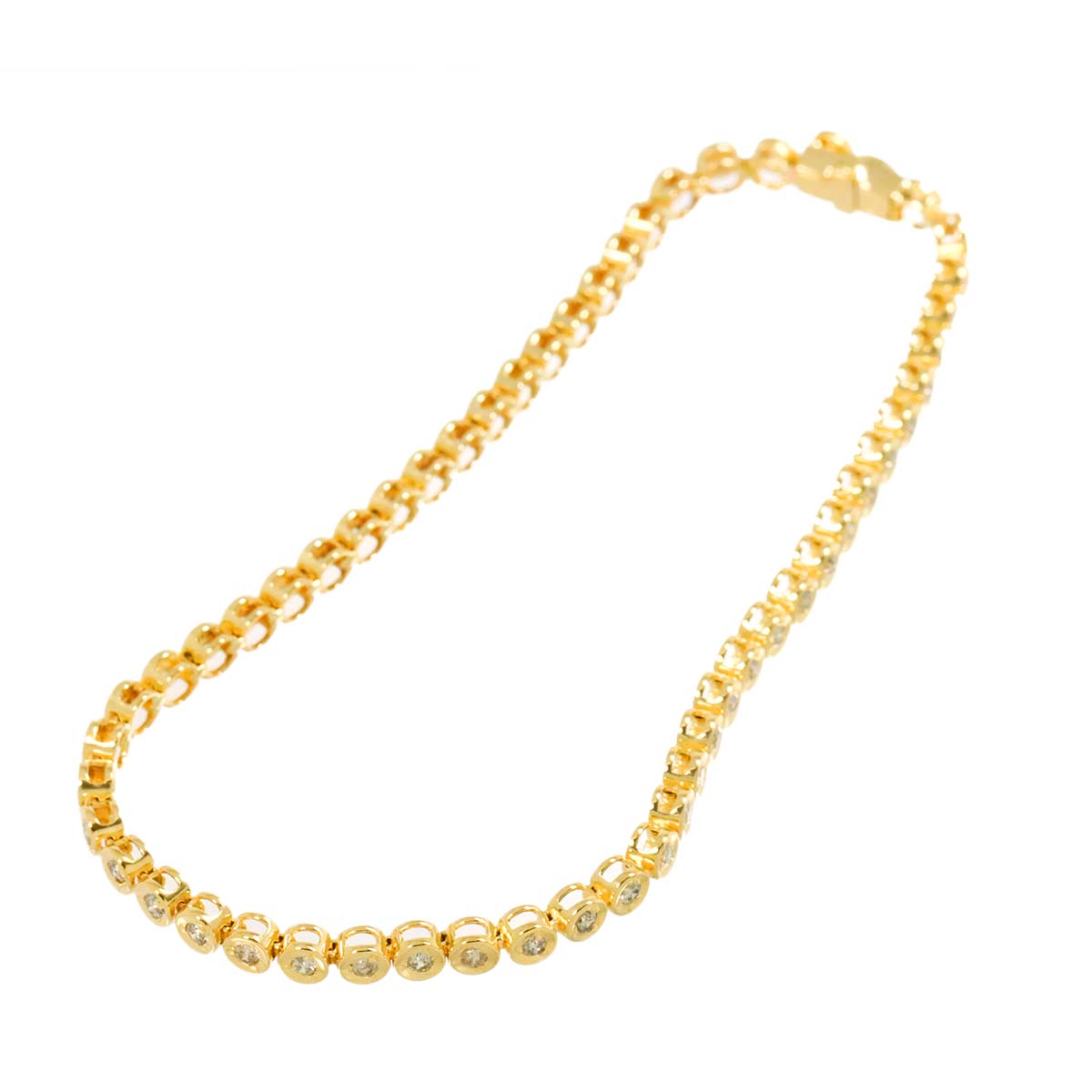 Diamond 1.00ct Bracelet K18 YG Yellow Gold 750