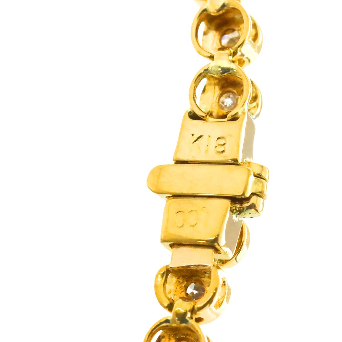Diamond 1.00ct Bracelet K18 YG Yellow Gold 750