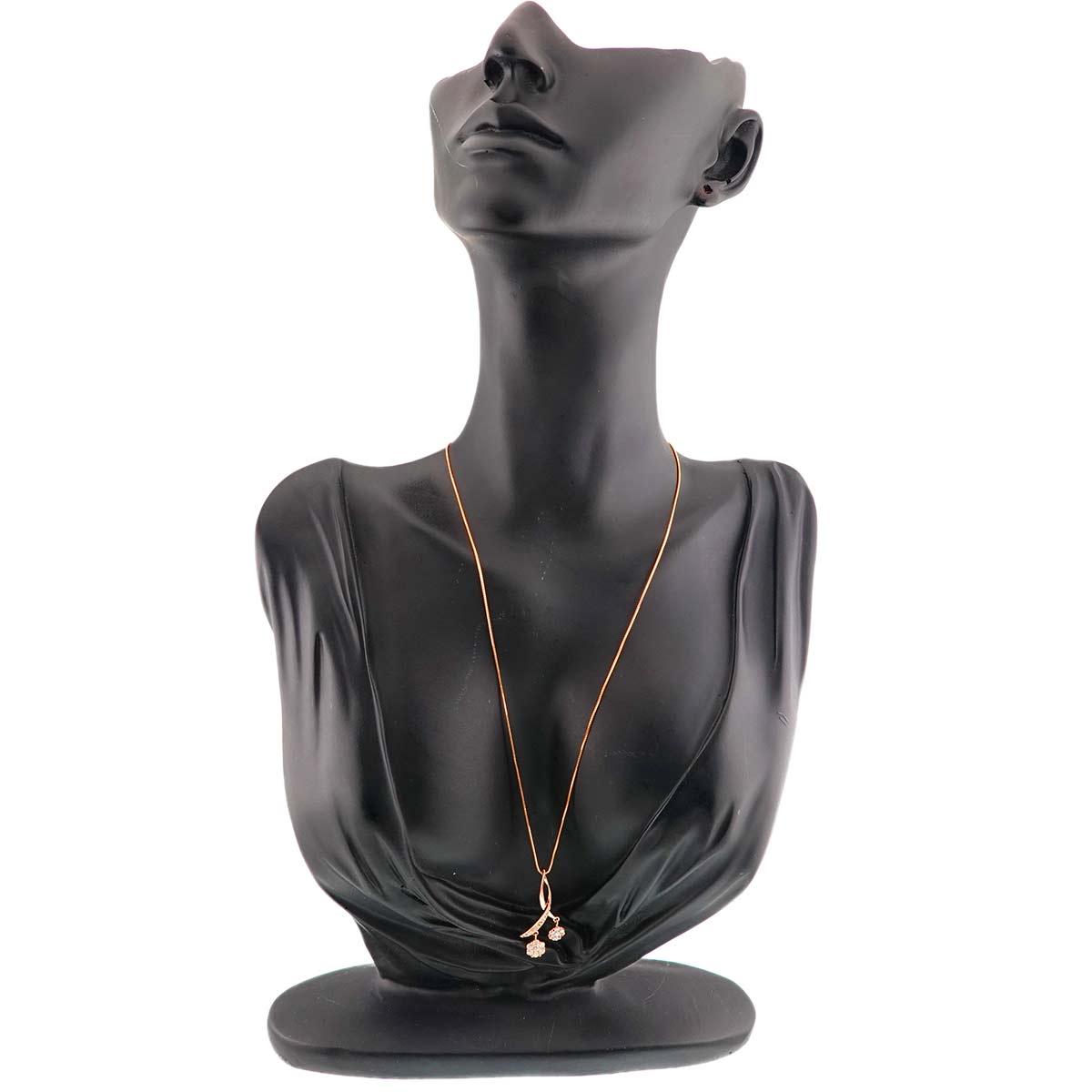 Diamond 0.53ct Necklace 18K K18 PG Pink Gold